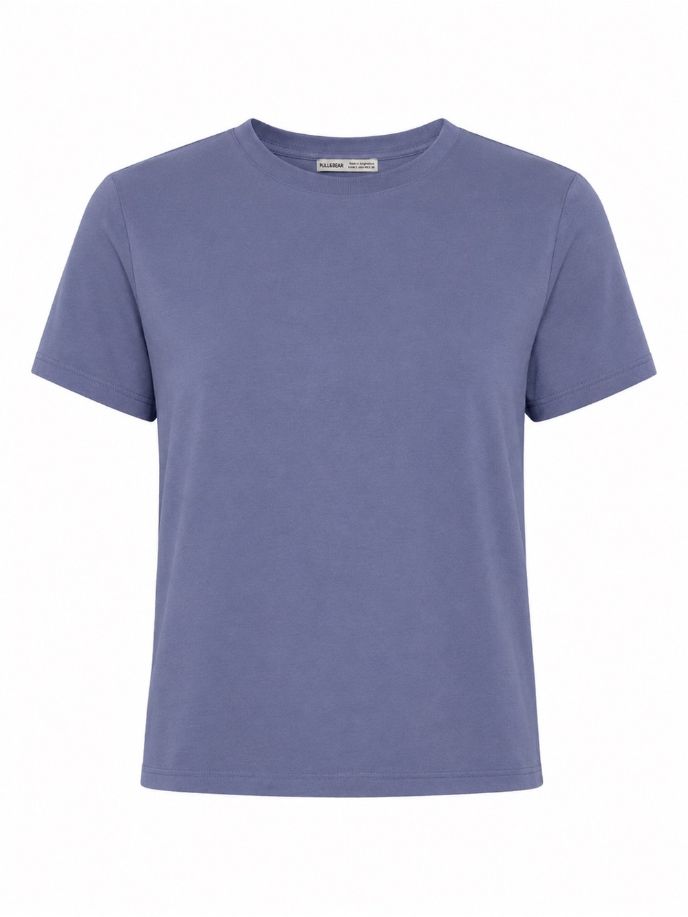 Pull&Bear Dusty Lavender Lilac Blue Baby Tee Minimalist‎ 90s Clean Girl Basic